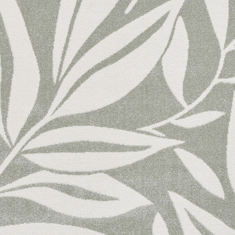 Catherine Lansfield Sorral Leaves Botanica Sage Green Rug