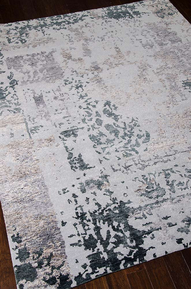 Silk Shadows Rug SHA16 Silver Grey Runner