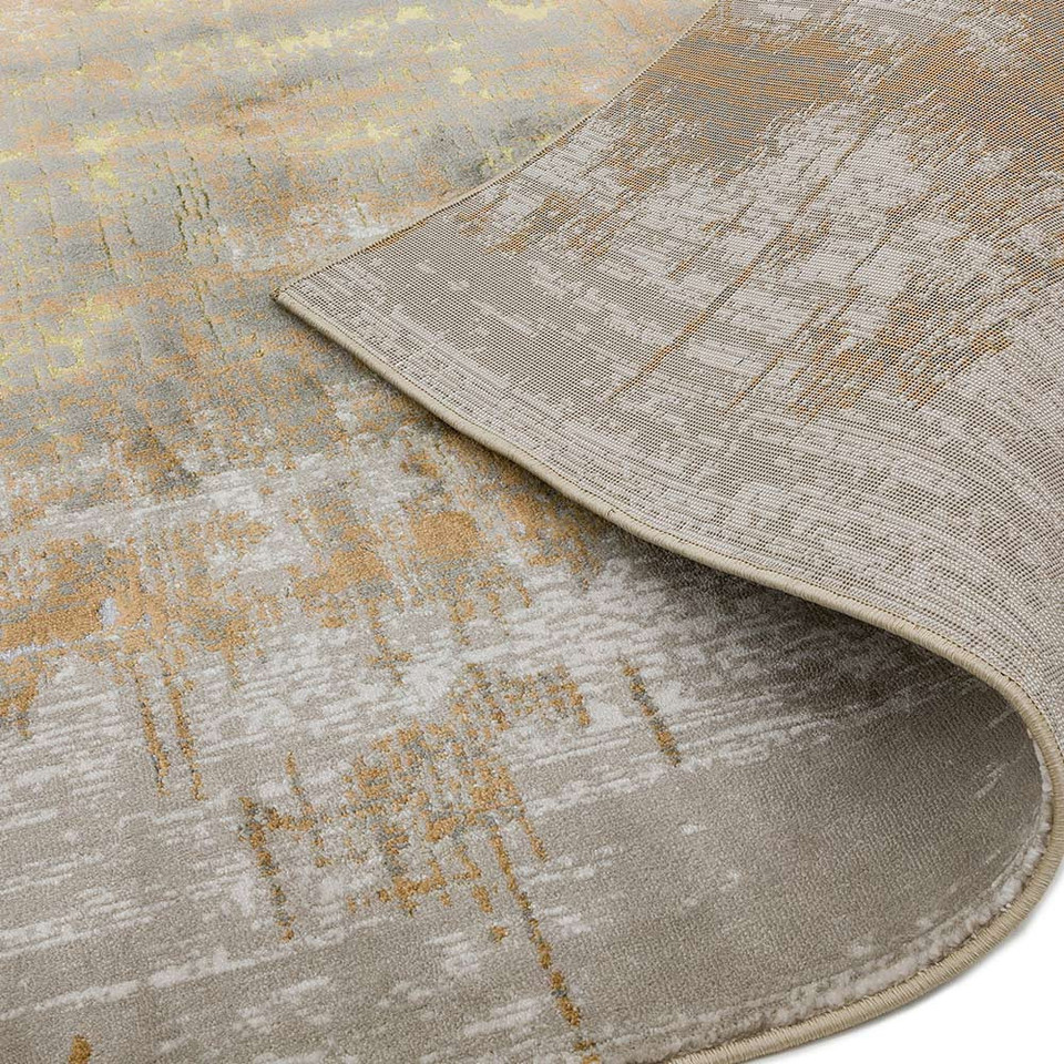 Aurora Rug AU01 Dune Silky Abstract Runner