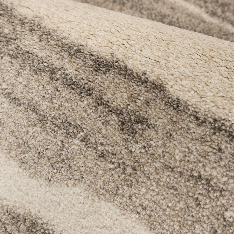 Freya Abstract Natural Rug Runner closeup detail