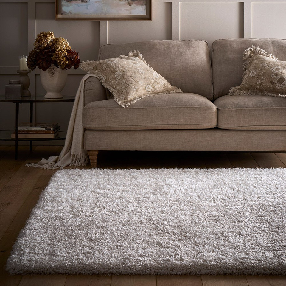 Origins Chicago Cream Thick Shaggy Rug Runner