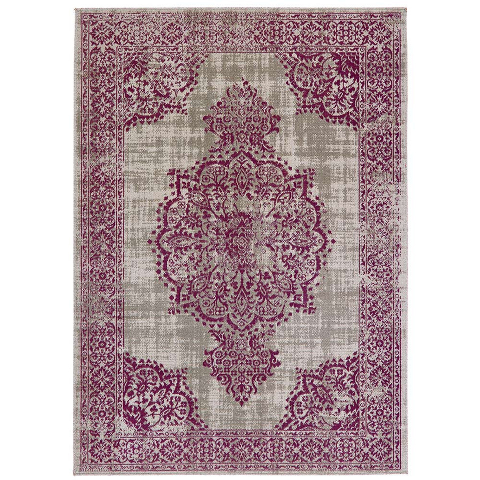 Origins Saville Grey Raspberry Heritage Rug Runner