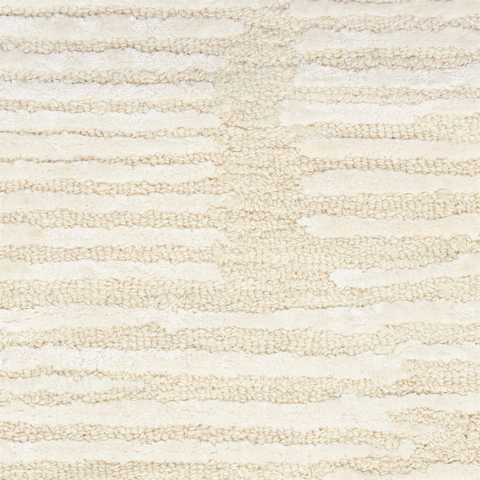 Calvin Klein Linear Stylish Ivory Rug Runner