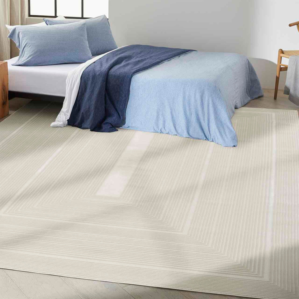 Calvin Klein Irradiant Ivory Rug Runner