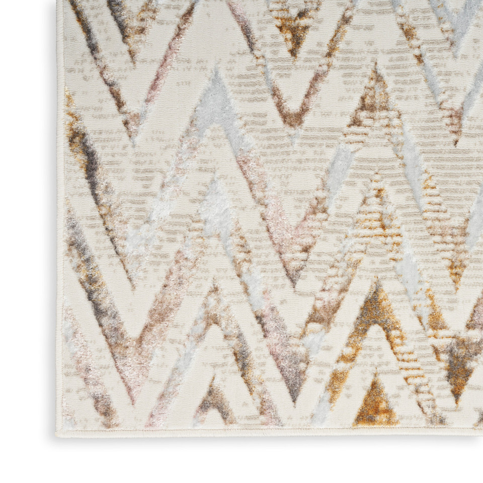 Glitz GLZ05 Multicolour Luxury Glossy Rug Runner