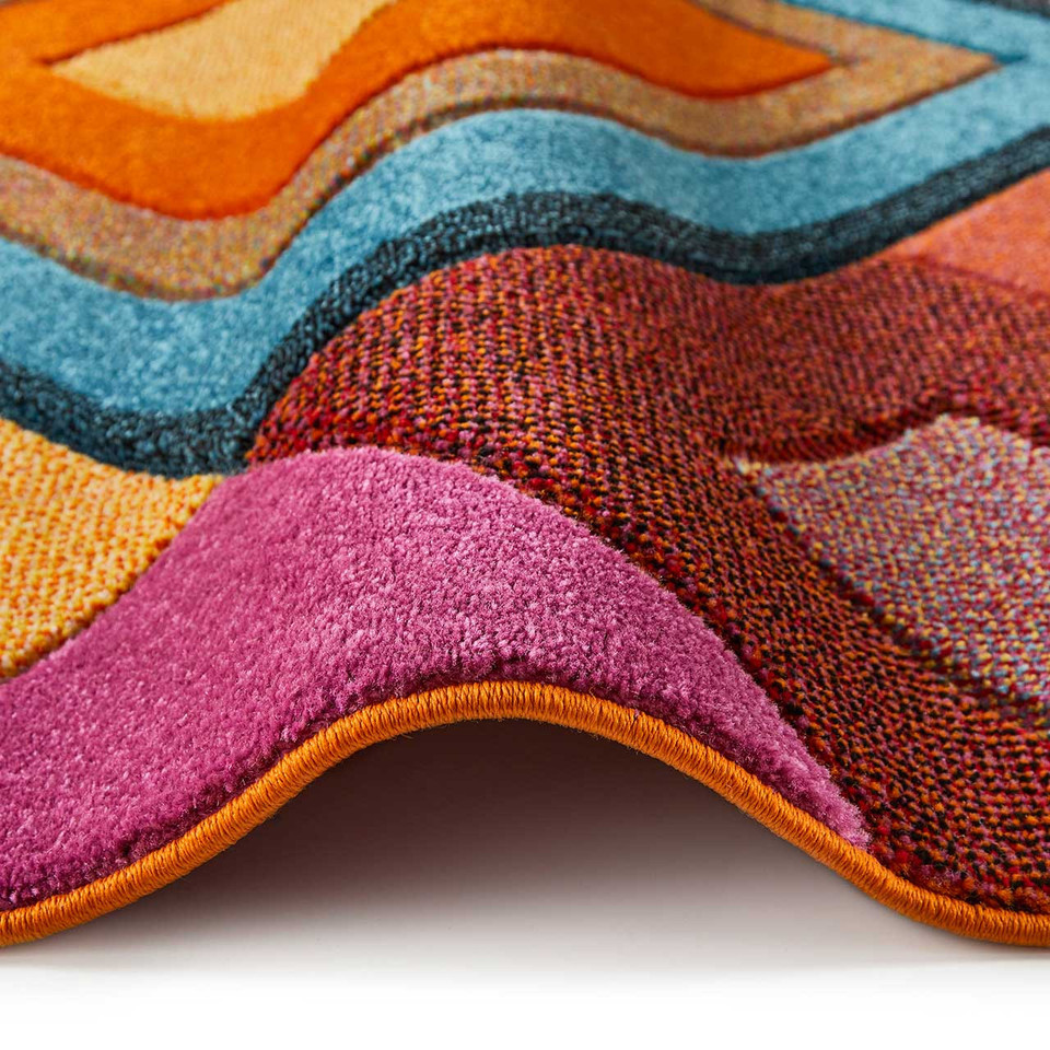 Viva Multicolour Hardwearing Rug VIV04 Runner