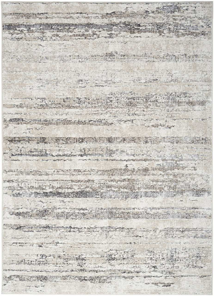 Glitz GLZ10 Cream Grey Metallic Rug Runner