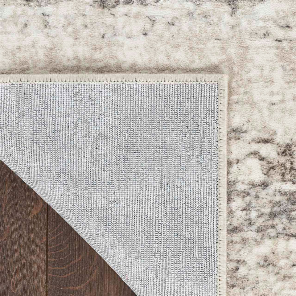 Glitz GLZ10 Cream Grey Metallic Rug Runner
