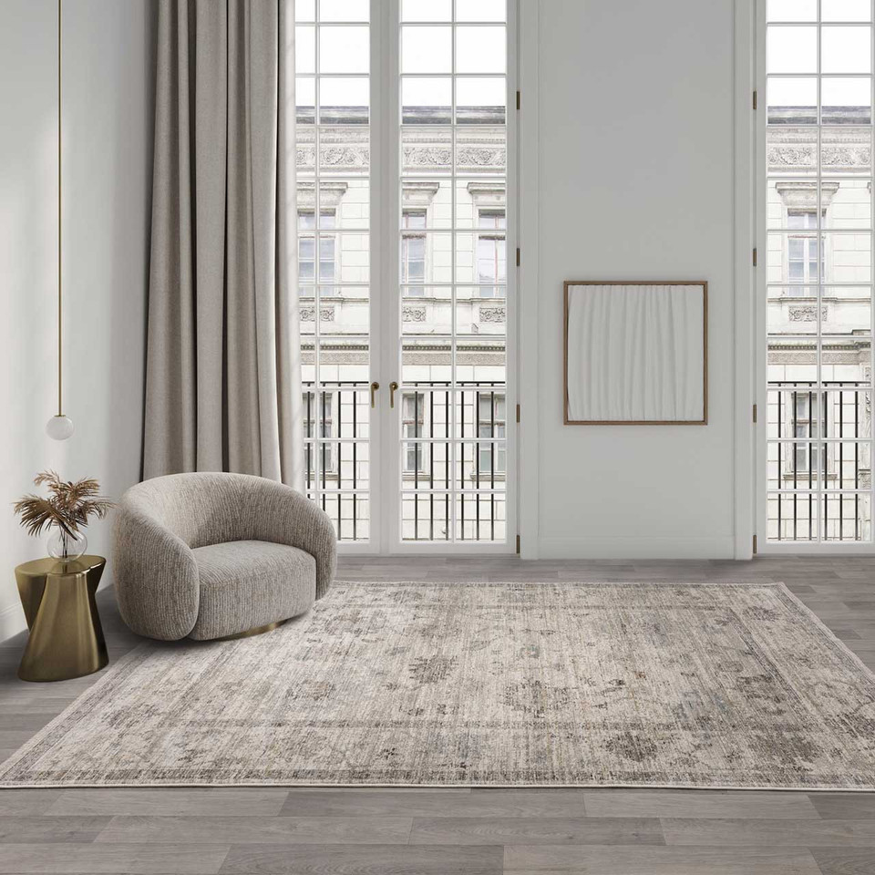 Jasper JA02 Natural Silky Traditional Fringe Rug Runner