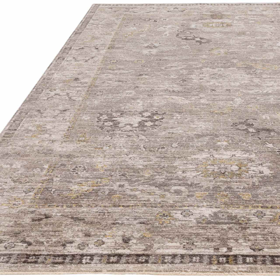 Jasper JA03 Beige Silky Traditional Fringe Rug Runner
