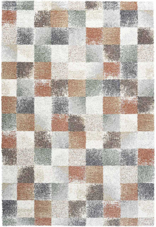 Mehari Thick Soft Rug Block Multicolour Runner