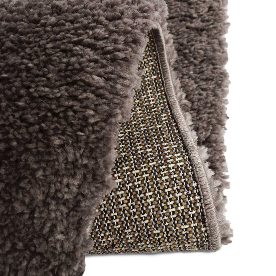 Snug Super Soft Shaggy Rug Plain Charcoal Runner