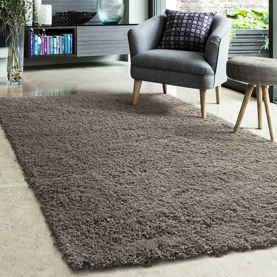 Jazz Shaggy Rug Dark Natural Runner