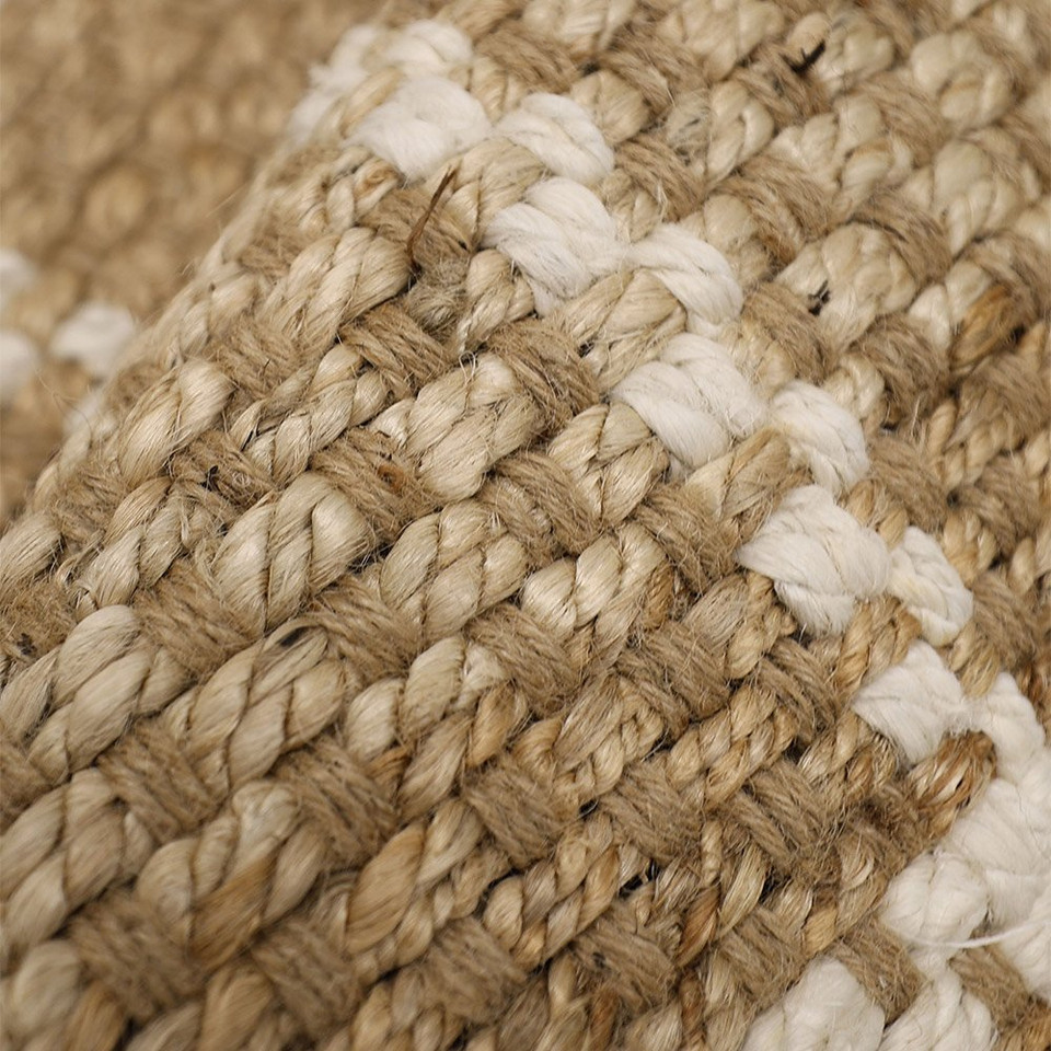 Jute Check Natural Rug