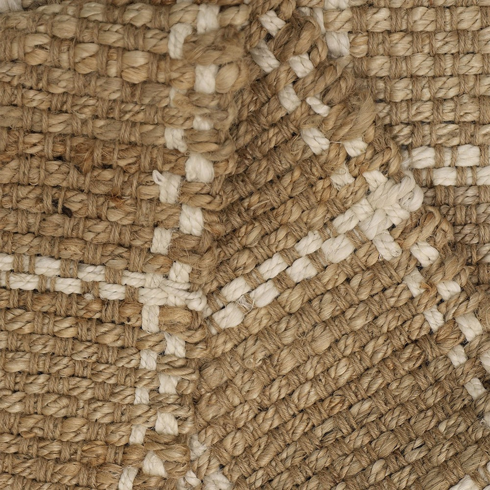 Jute Check Natural Rug