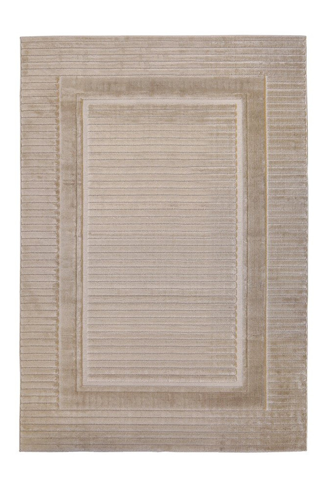Malmo Border Natural Contemporary Indoor Outdoor Rug