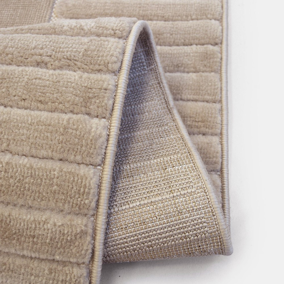 Malmo Border Natural Contemporary Indoor Outdoor Rug
