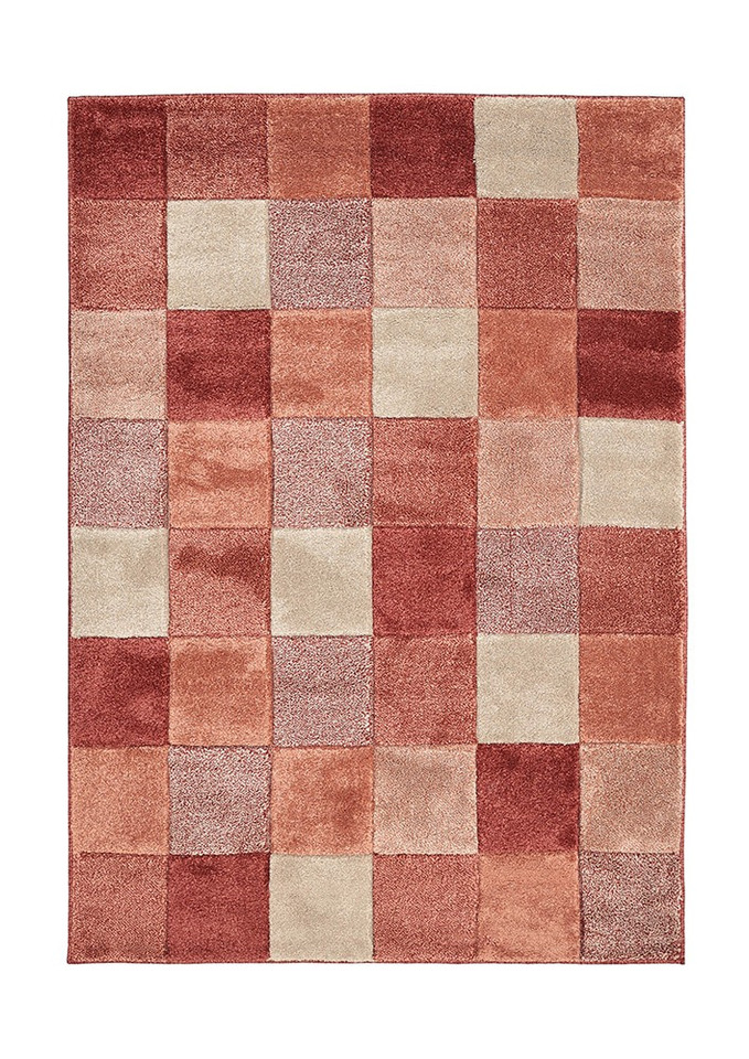 Newport Blocks Terracotta Rug
