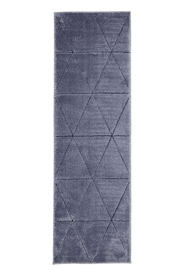 Newport Capleton Blue Plain Rug Runner