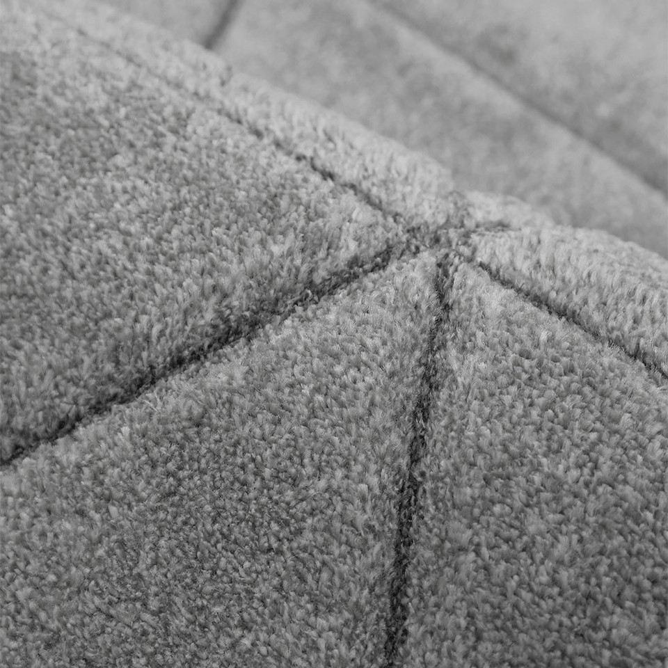 Newport Capleton Grey Plain Rug