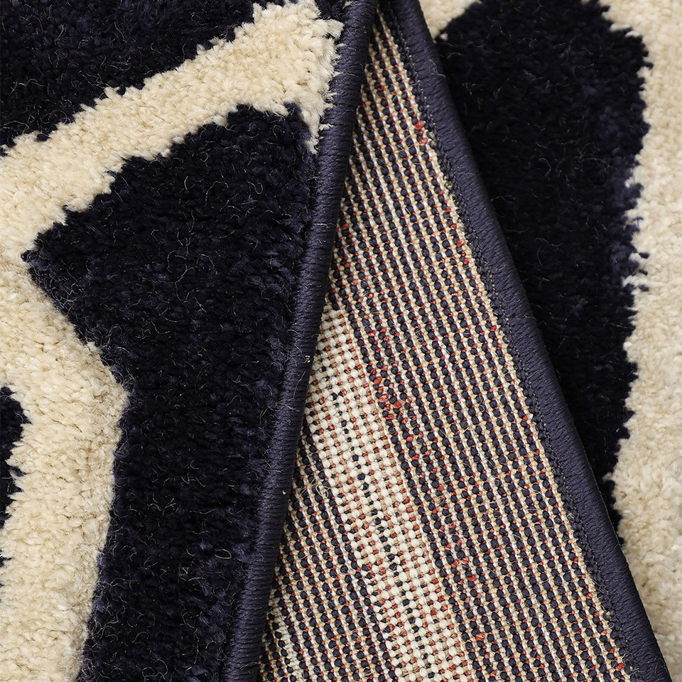 Newport Lattice Navy Rug Runner