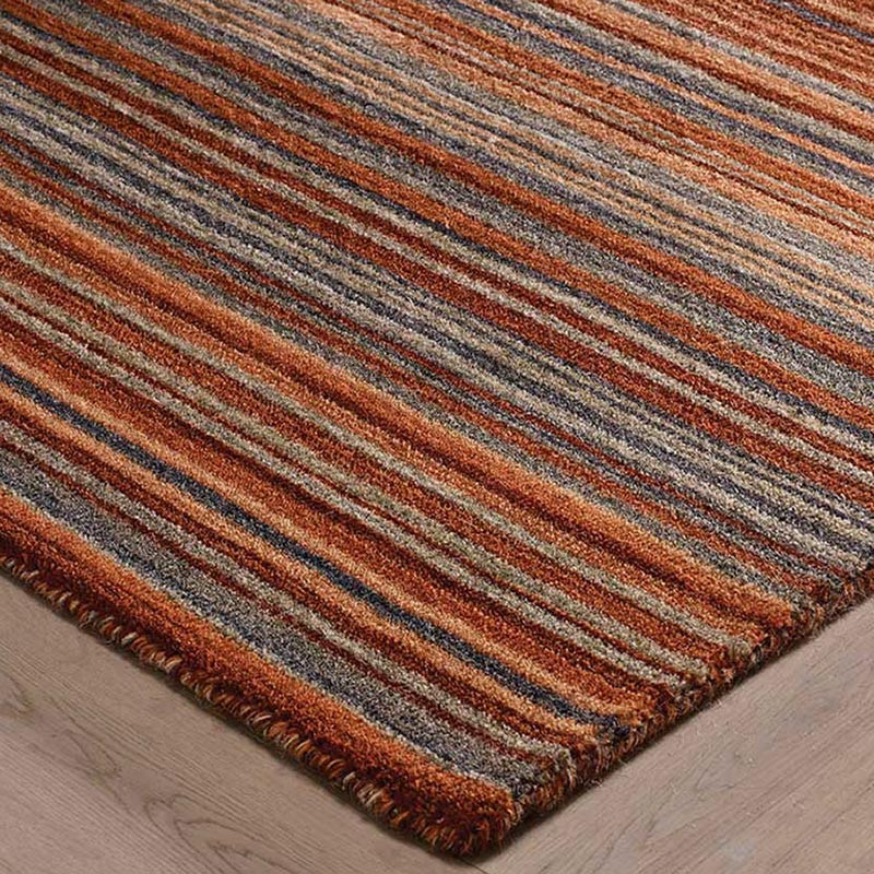 Carter Rug Rust Stripe Runner