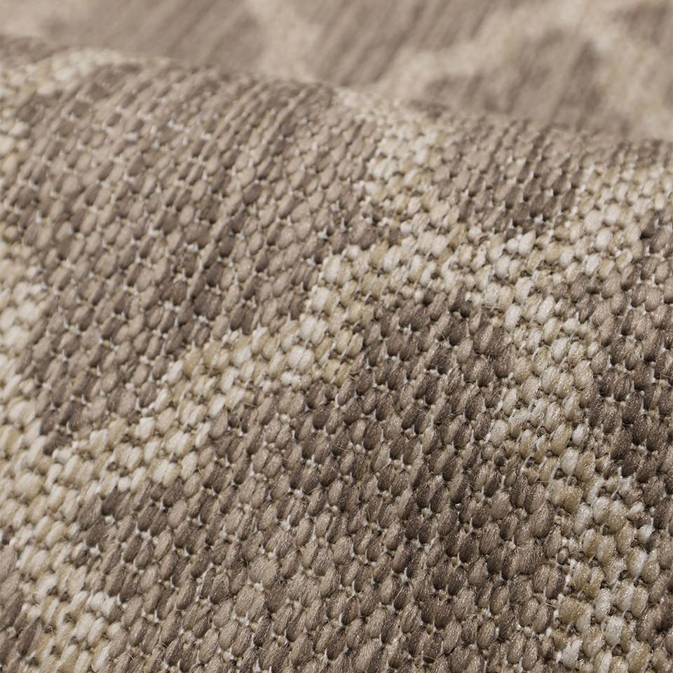 Flatweave Gel Trellis Latte Rug Runner