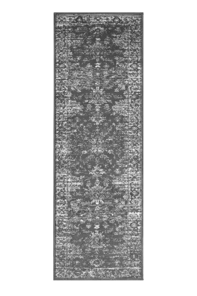Maestro New Traditional Charcoal Rug Runner
