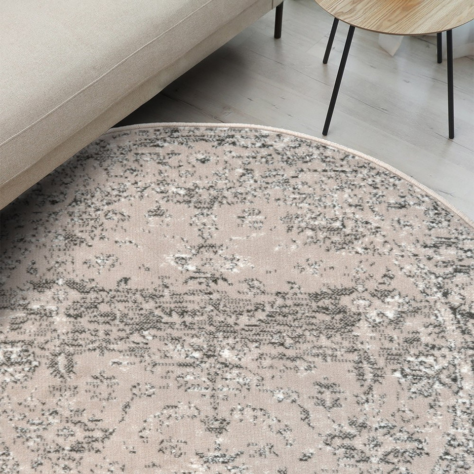Maestro New Traditional Cream Circle Rug