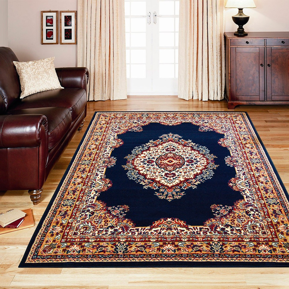 Maestro Traditional Navy Rug