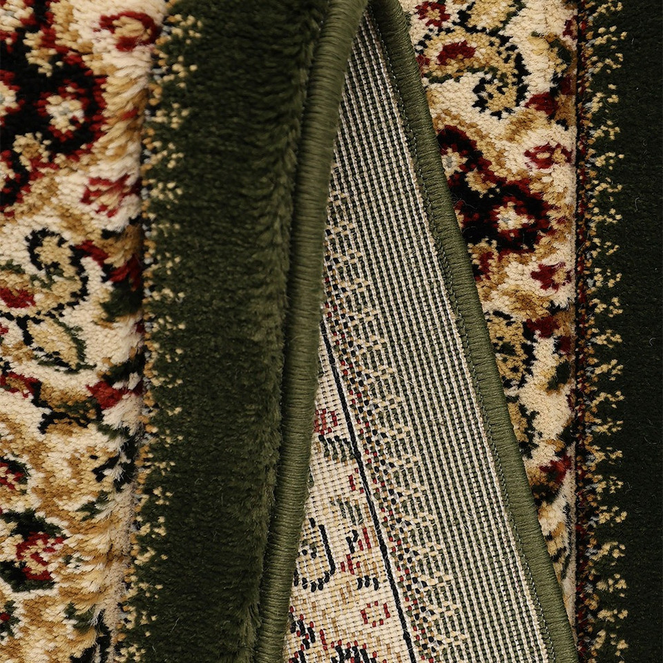 Victoria Traditional Green Circle Rug