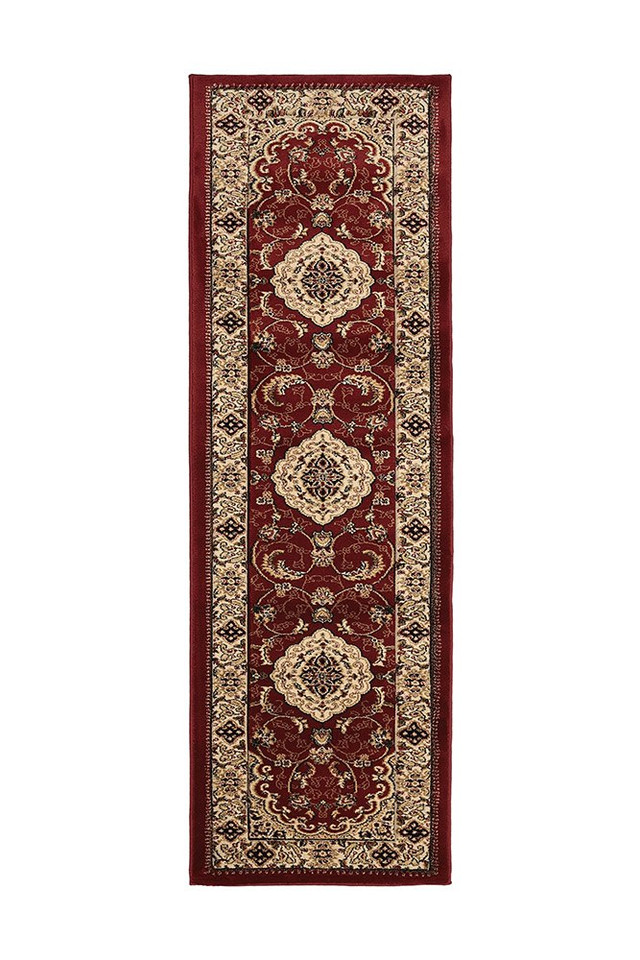 Victoria Traditional Red Rug Runner