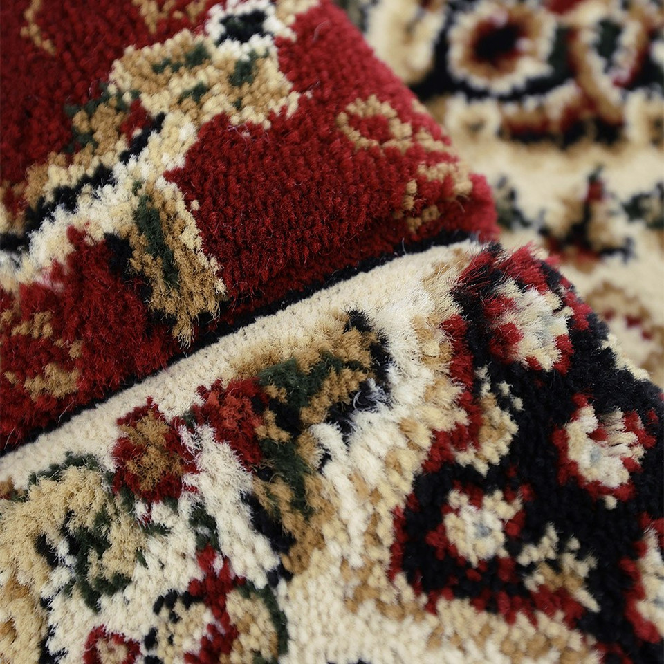Victoria Traditional Red Rug Runner