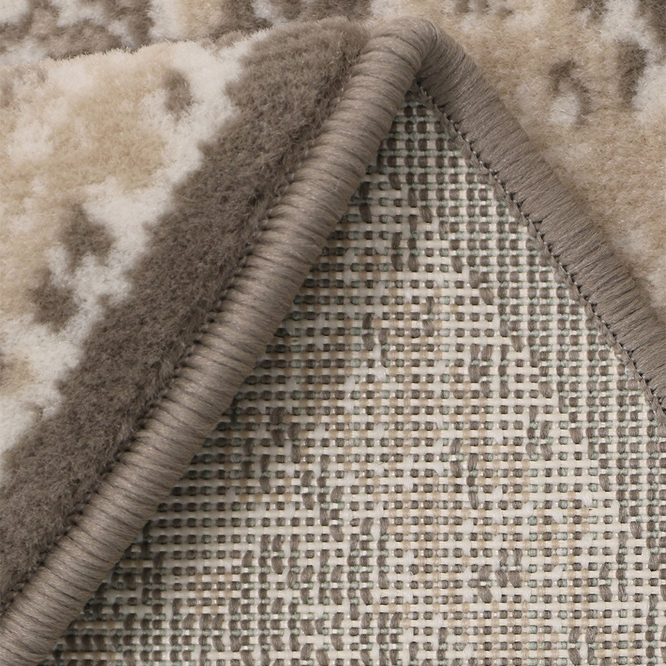 Maestro Traditional Taupe Rug Circle