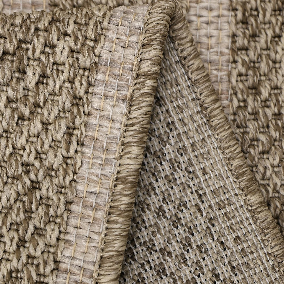 Summer Stripe Natural Garden Rug