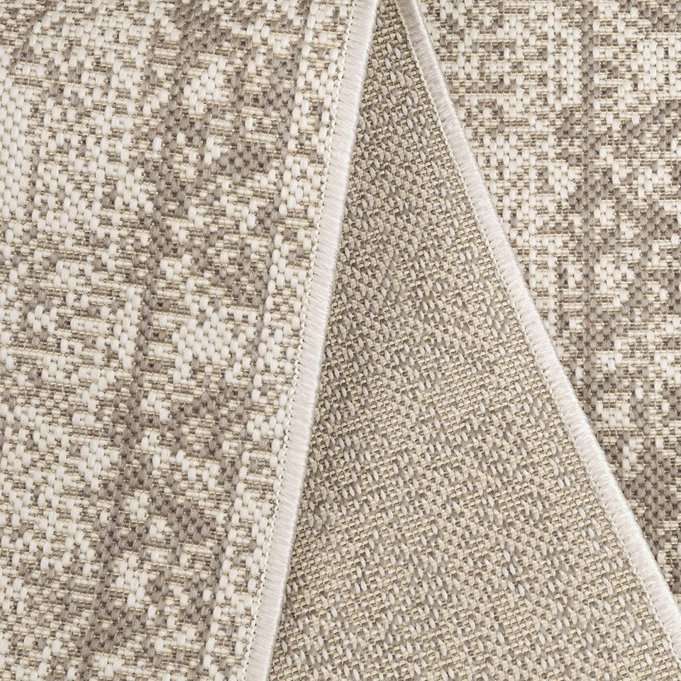 County Medallion Natural Indoor Outdoor Rug