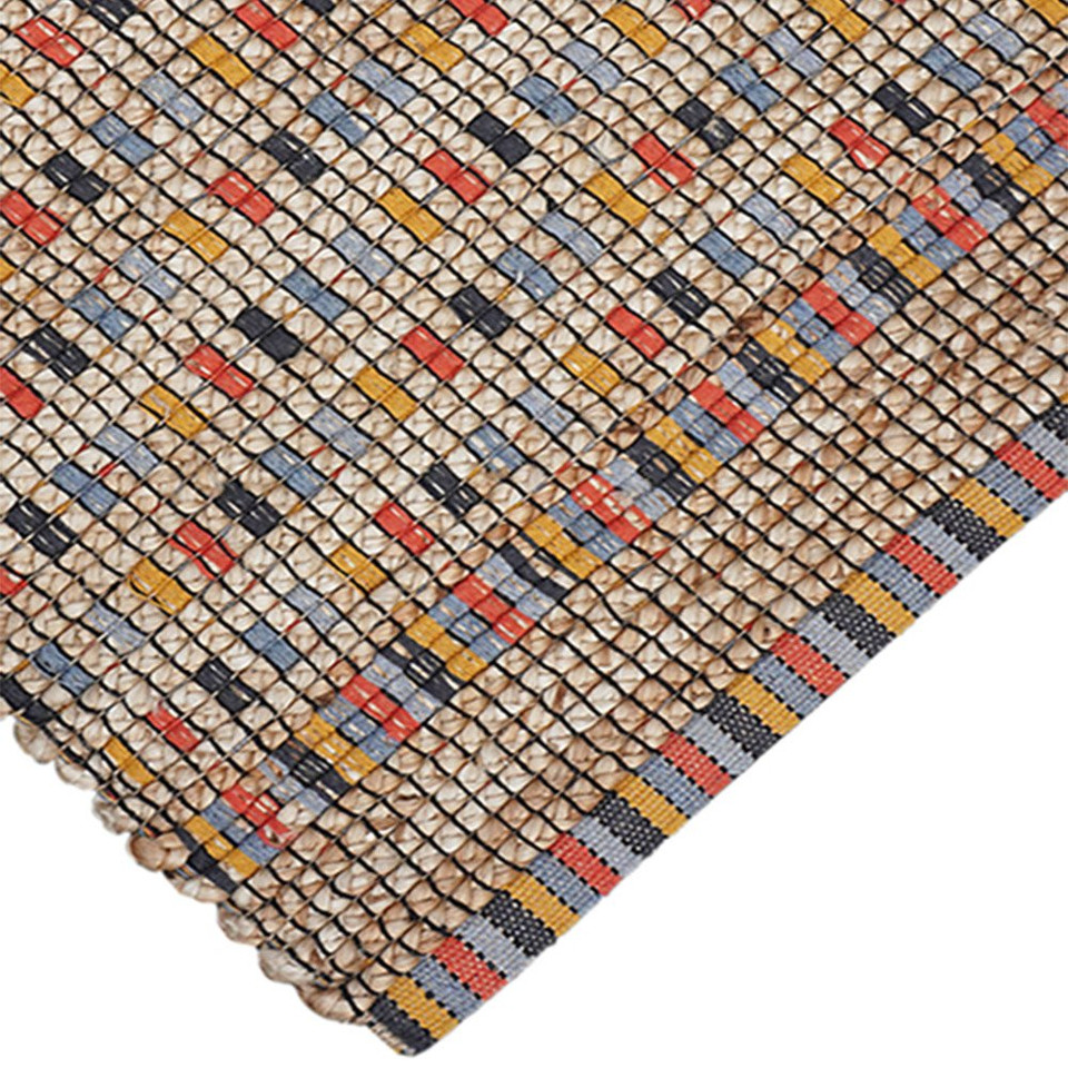 Lagos Checkerboard Handwoven Multi Rug