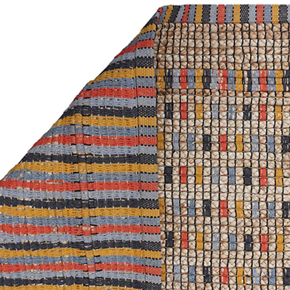 Lagos Checkerboard Handwoven Multi Rug Runner