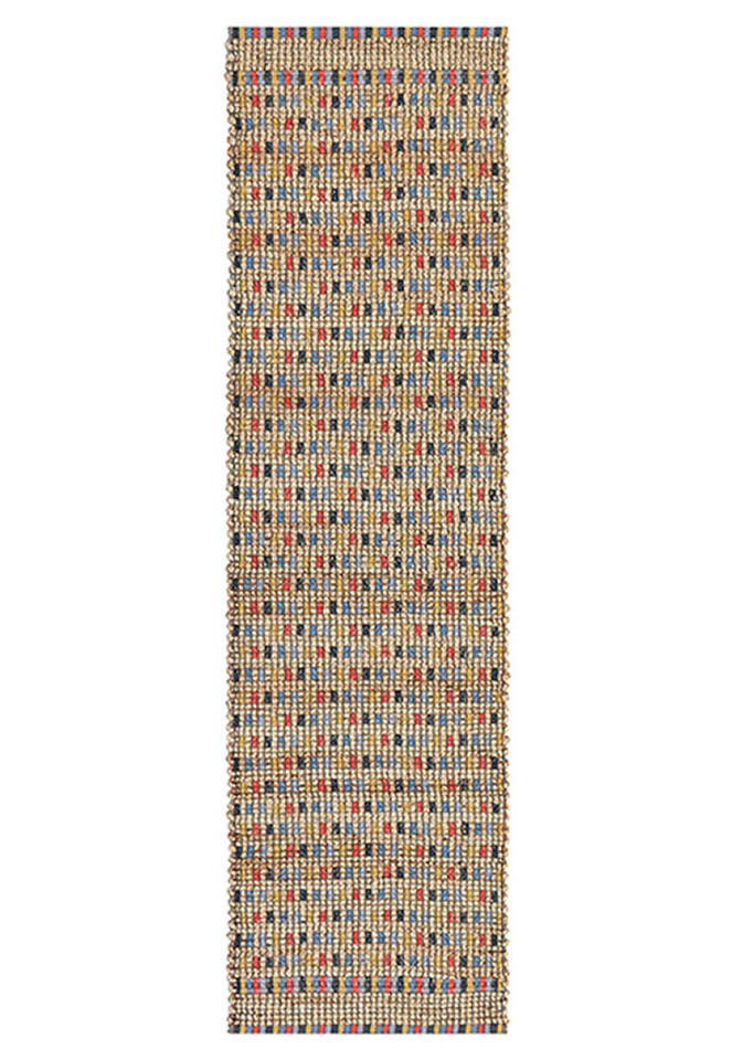 Lagos Checkerboard Handwoven Multi Rug Runner