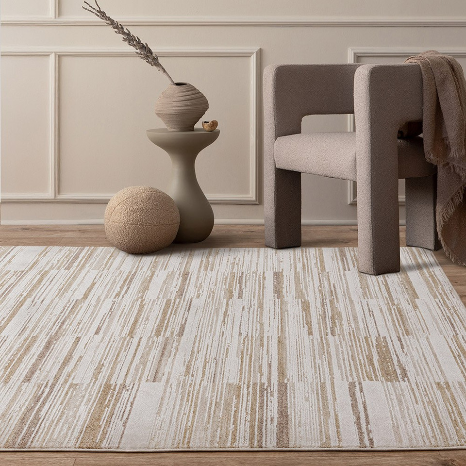Anders AN08 Abstract Beige Rug