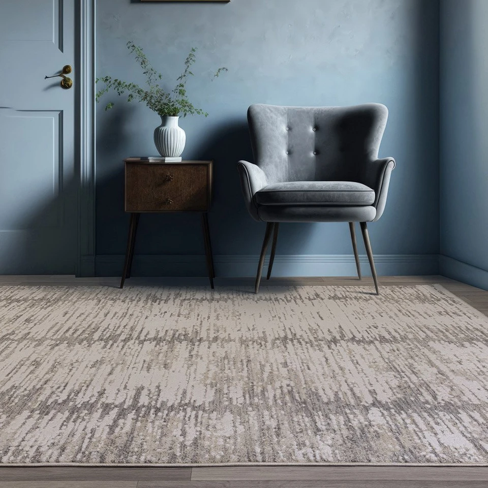 Anders AN14 Abstract Grey Rug