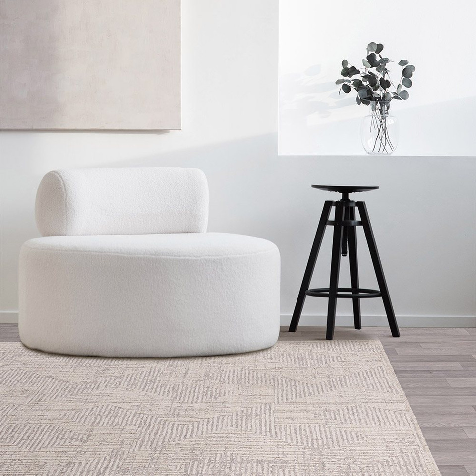 Laurent LA05 Boho Geometric Grey Rug
