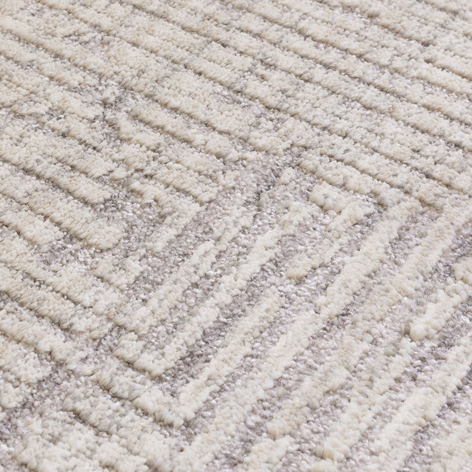 Laurent LA05 Boho Geometric Grey Rug