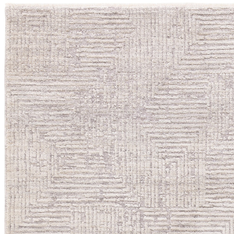 Laurent LA05 Boho Geometric Grey Rug