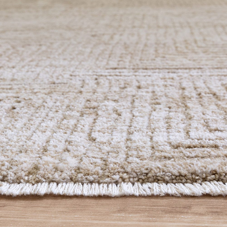 Laurent LA06 Boho Geometric Beige Rug