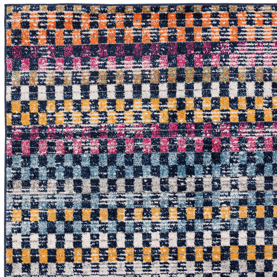 Muse Check Bright MU30 Modern Multi Rug