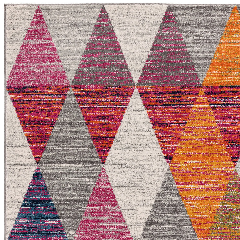 Muse Harlequin MU24 Modern Geo Pink Rug