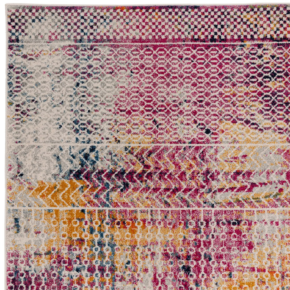 Muse Tribal Bright MU26 Modern Geo Multi Rug