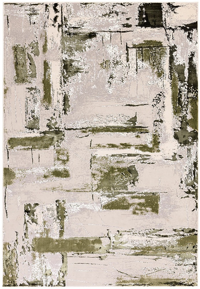 Stellar ST08 Abstract Green Rug
