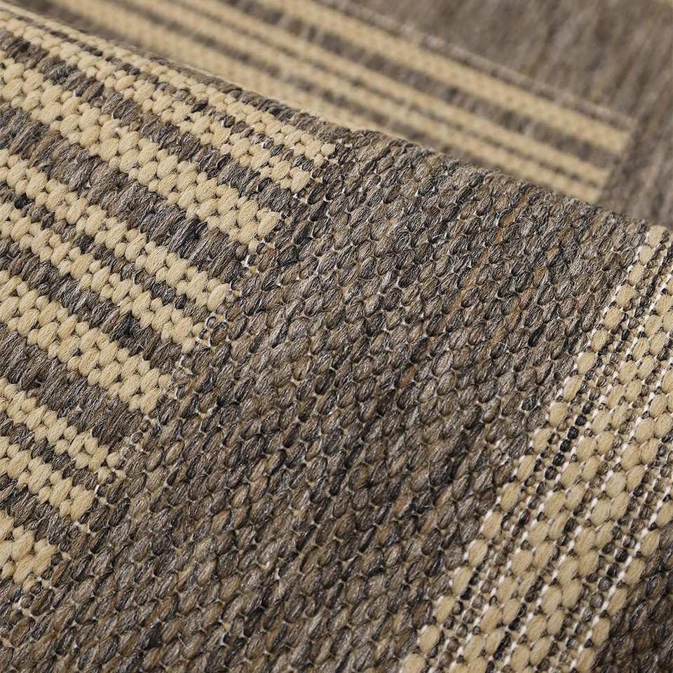 Flatweave Gel Border Natural Rug Runner